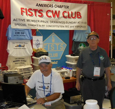 Dennis and Larry manning the booth.